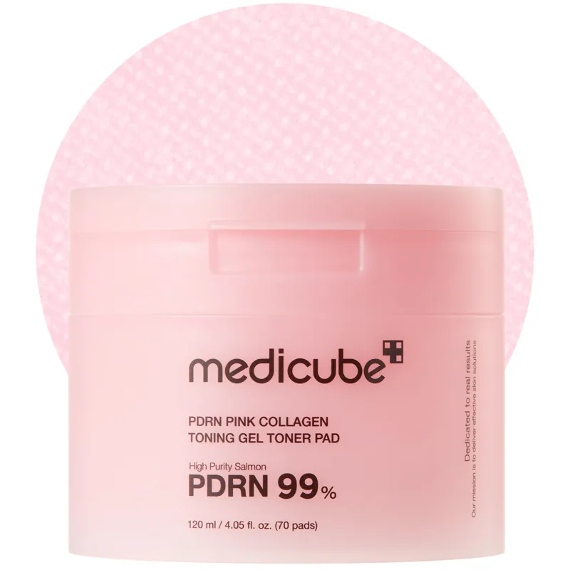 Medicube PDRN Pink Collagen Jelly Pads — 70 discos