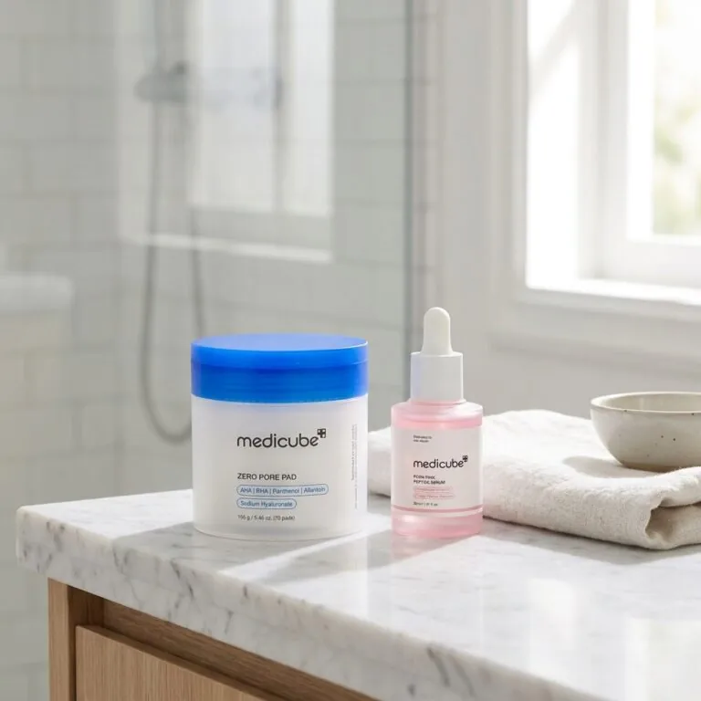 Medicube PDRN Pink Peptide Serum + toner pads