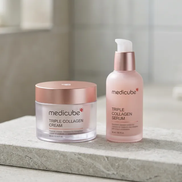 Medicube Triple Collagen: dúo de crema y sérum