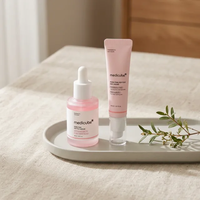 Medicube PDRN: dúo de sérum facial y contorno de ojos